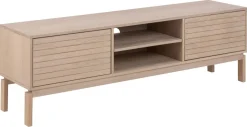 Tv-meubel Klevik Eikenfineer Wit 160cm - Giga Living
