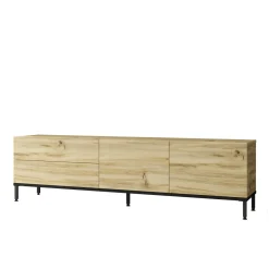 Tv-Meubel Laval Melamine Eiken Zwart 170cm