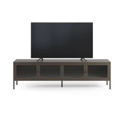 Tv-meubel Layna 4d 160cm Mokka Glas - Giga Meubel