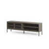 Tv-meubel Layna 2d2v 160cm Mokka Glas - Giga Meubel