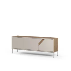 Tv-meubel Lilou 3d 150cm Naturel/crème - Giga Meubel
