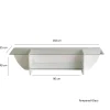 Tv-meubel Lily Glas/Wit 158cm