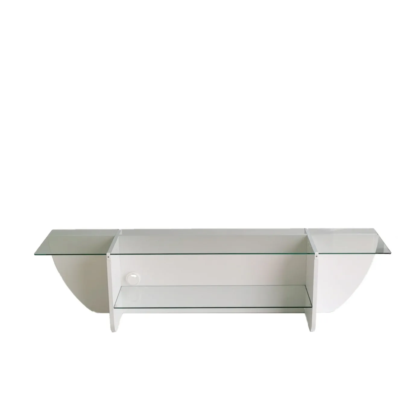 Tv-meubel Lily Glas/Wit 158cm