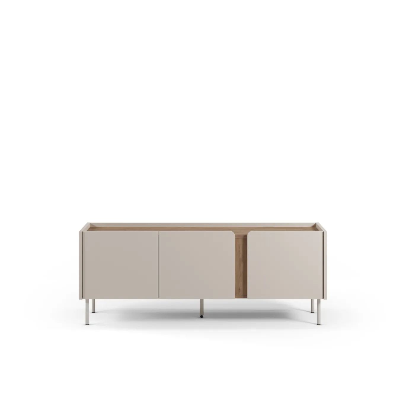 Tv-meubel Lucile 3d 140cm Crème/Naturel - Giga Meubel