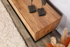 Tv-Meubel Lupin Melamine Walnoot Zwart 140cm