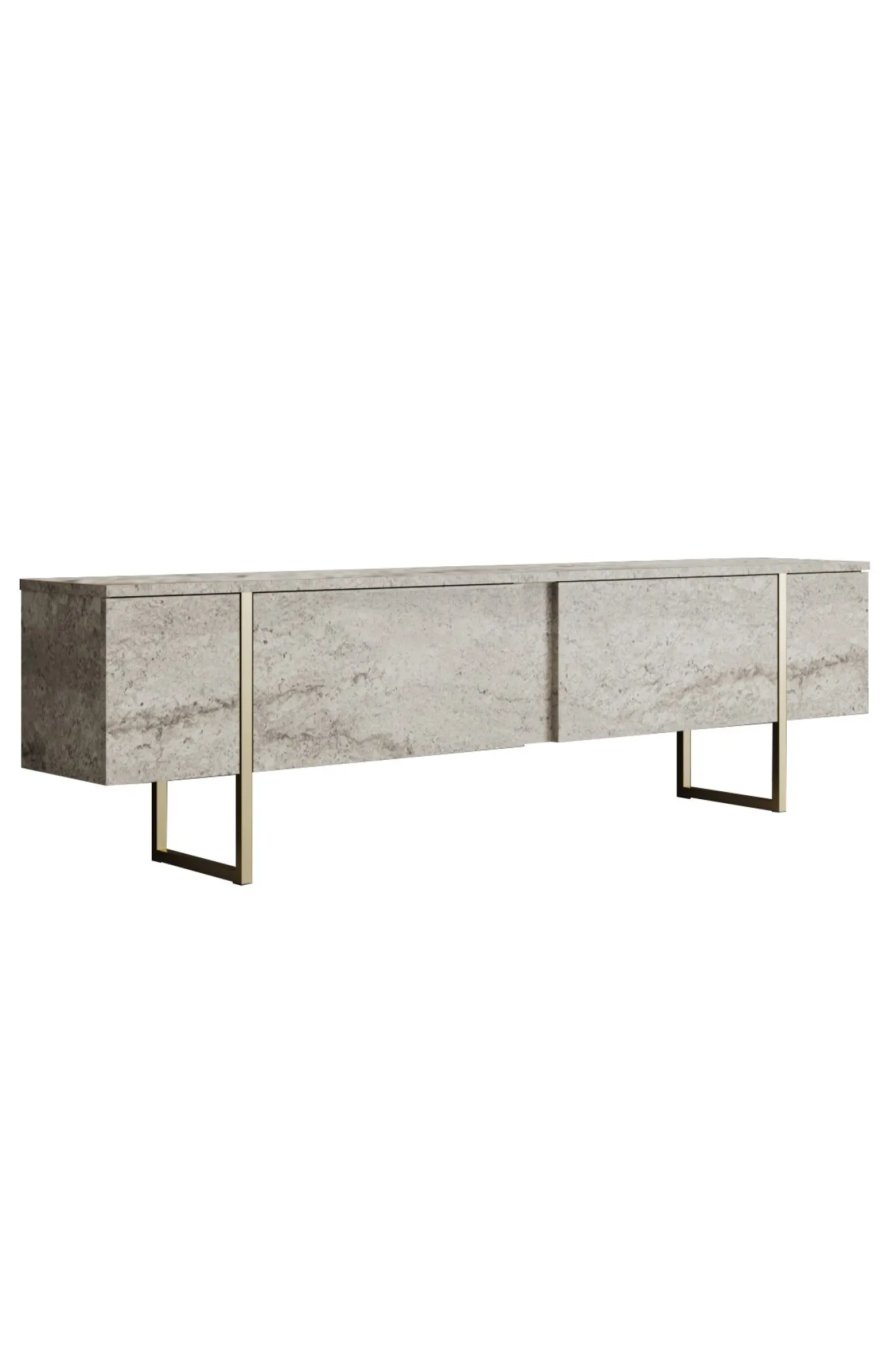 Tv-meubel Luxe Travertin/Goud 180cm