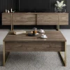 Tv-meubel Luxe Walnoot/Goud 180cm