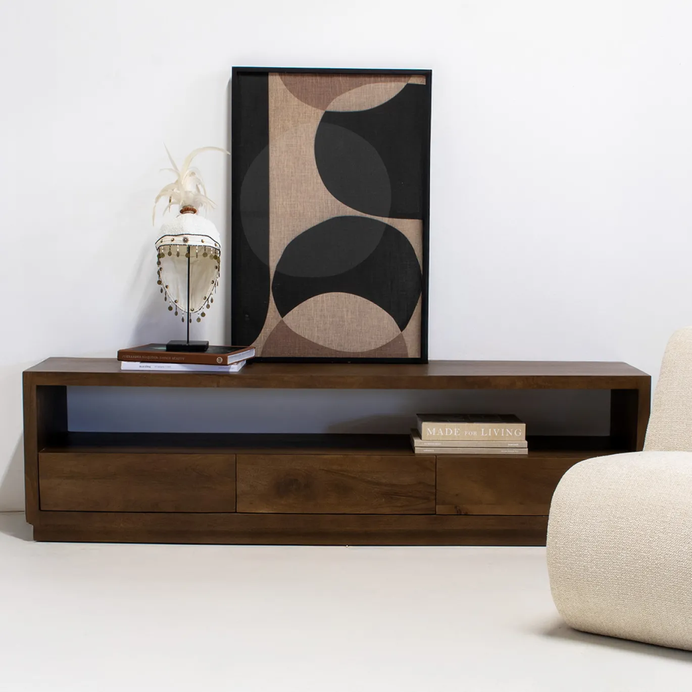 Tv-meubel Luxurious Walnoot 150cm - Giga Meubel