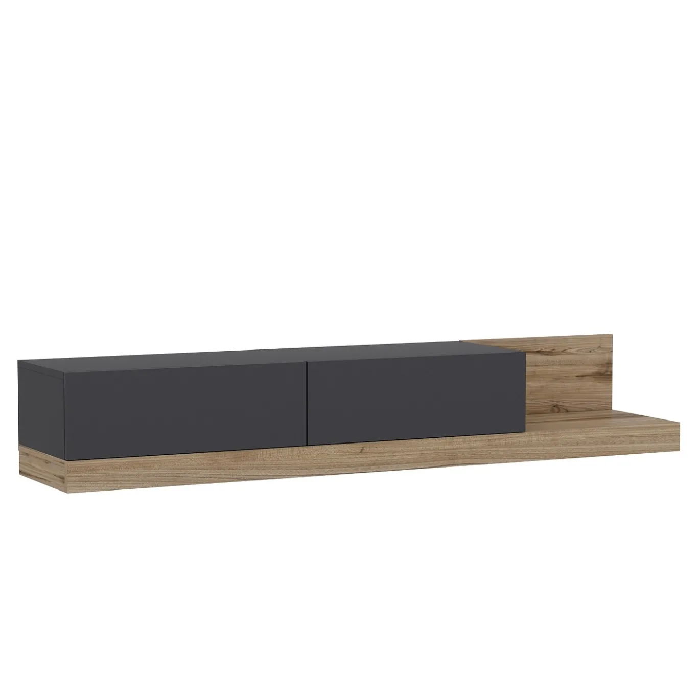 Tv-meubel Majör Antraciet/Walnoot 180cm