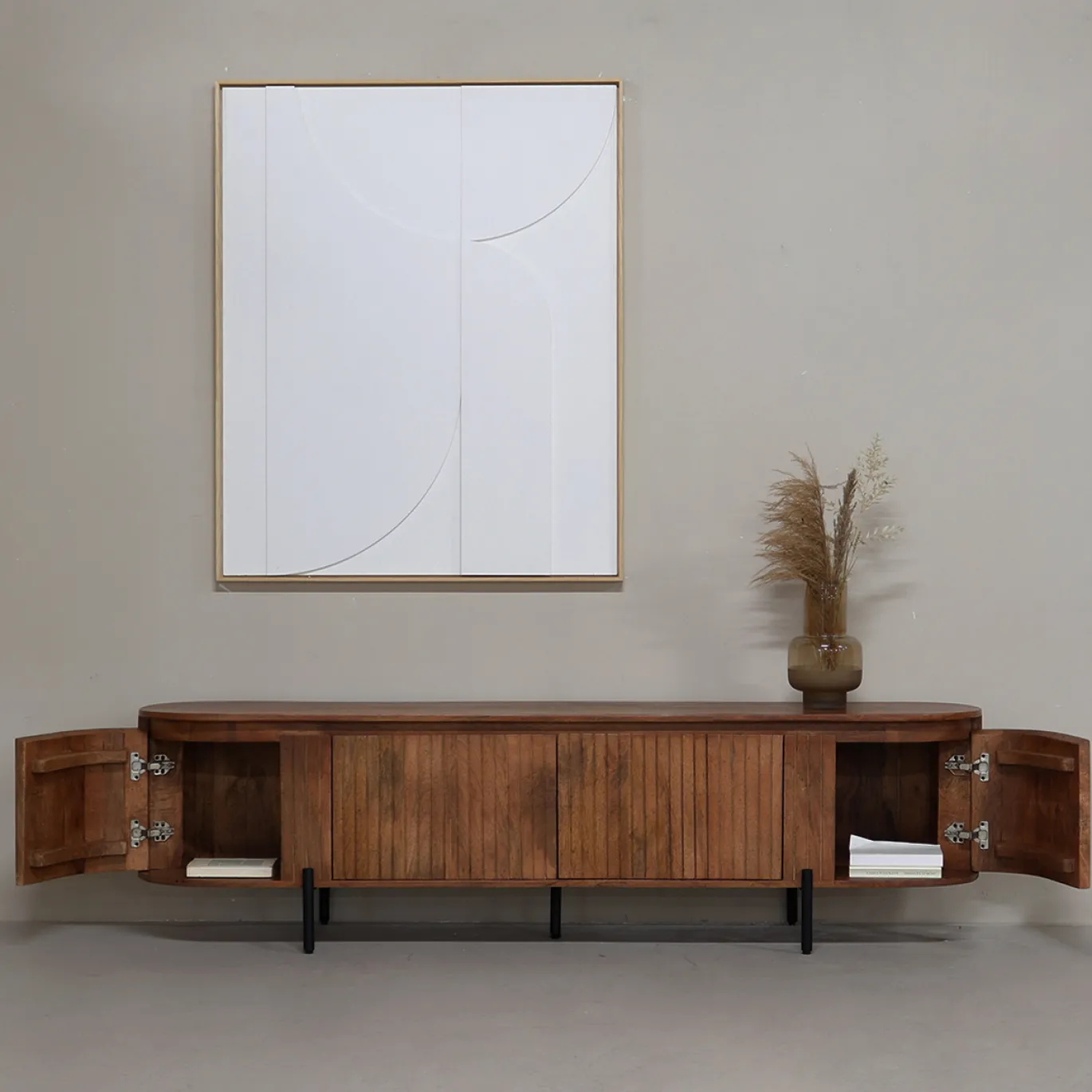 Tv-meubel Marlène Bruin 200cm - Giga Meubel