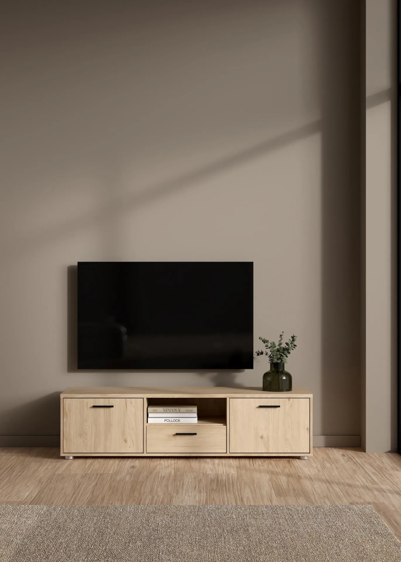 Tv-meubel Media Jackson Hickory 147x40cm - Giga Living