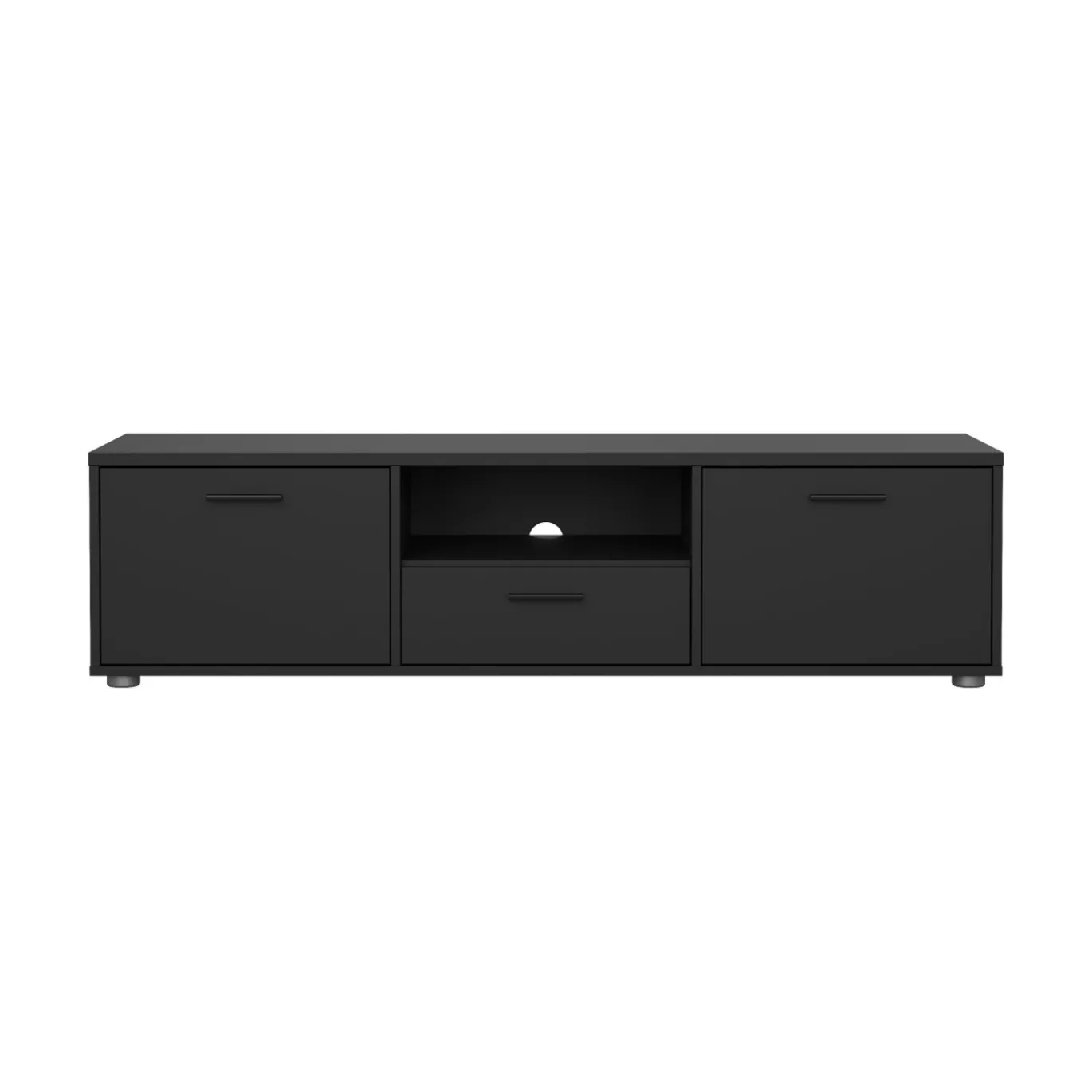 Tv-meubel Media Mat Zwart 147cm - Giga Living