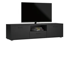 Tv-meubel Media Mat Zwart 147cm - Giga Living