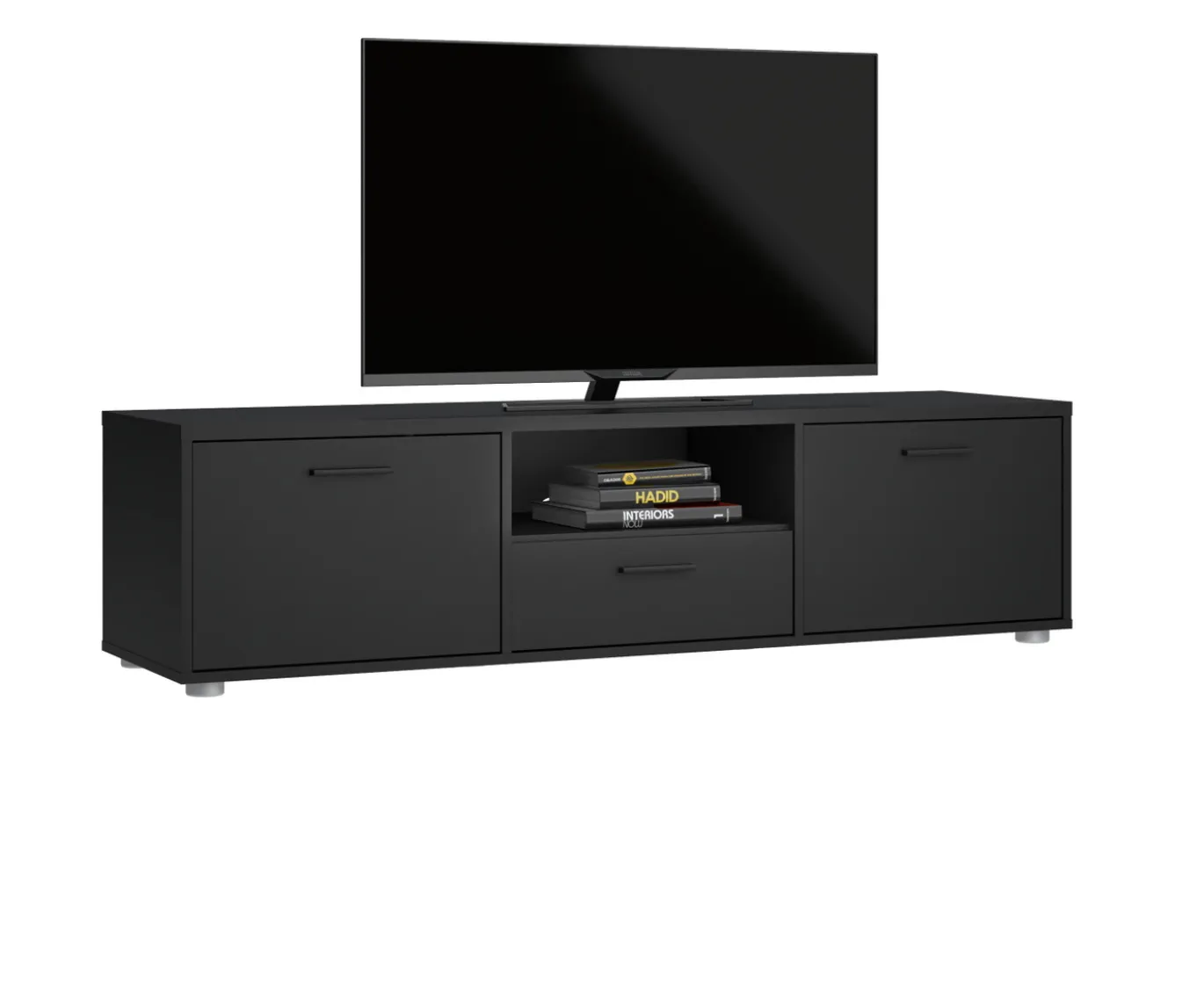 Tv-meubel Media Mat Zwart 147cm - Giga Living