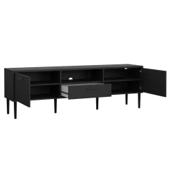 Tv-meubel Media Mat Zwart 177cm - Giga Living