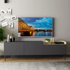 Tv-meubel Mia Antraciet 160cm