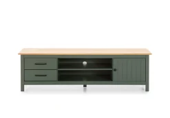 Tv-meubel Miranda 1d2v2L Groen Wax - Giga Meubel