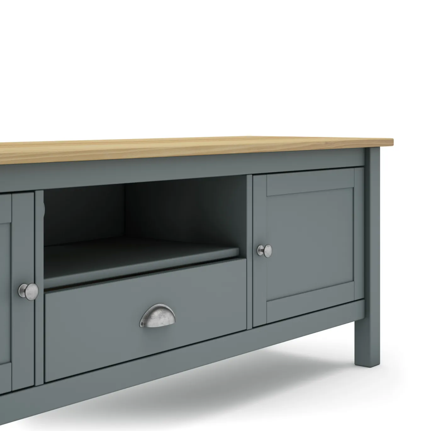 Tv-meubel Misti 2d1dr1h Khaki Groen/eiken - Giga Meubel