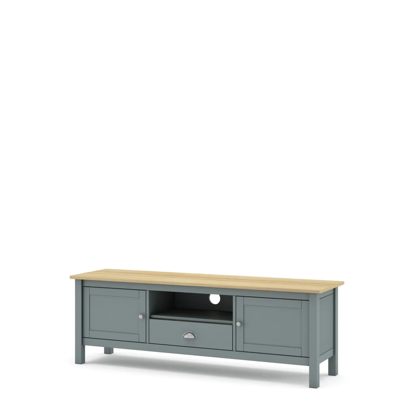Tv-meubel Misti 2d1dr1h Khaki Groen/eiken - Giga Meubel