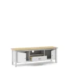 Tv-meubel Misti 2d1dr1h Wit/eiken - Giga Meubel