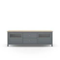 Tv-meubel Misti 2L2d 180cm Khaki Groen/eiken - Giga Meubel