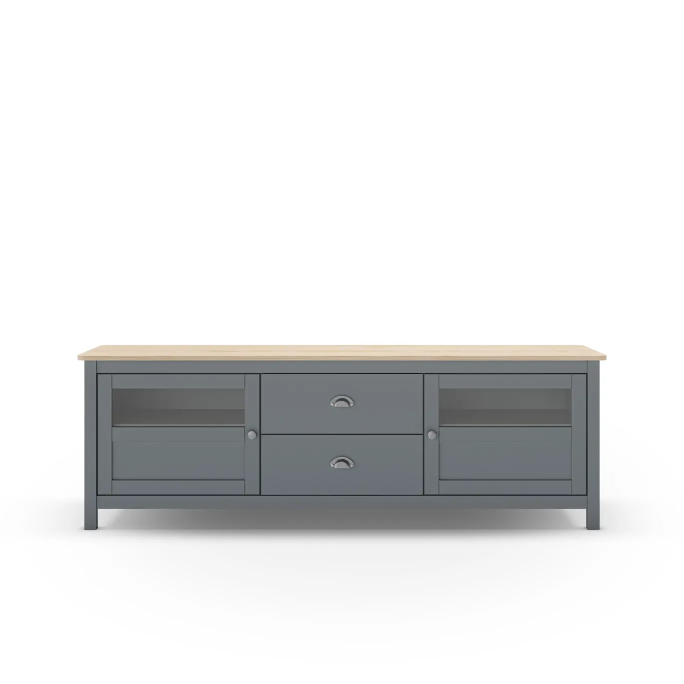 Tv-meubel Misti 2L2d 180cm Khaki Groen/eiken - Giga Meubel