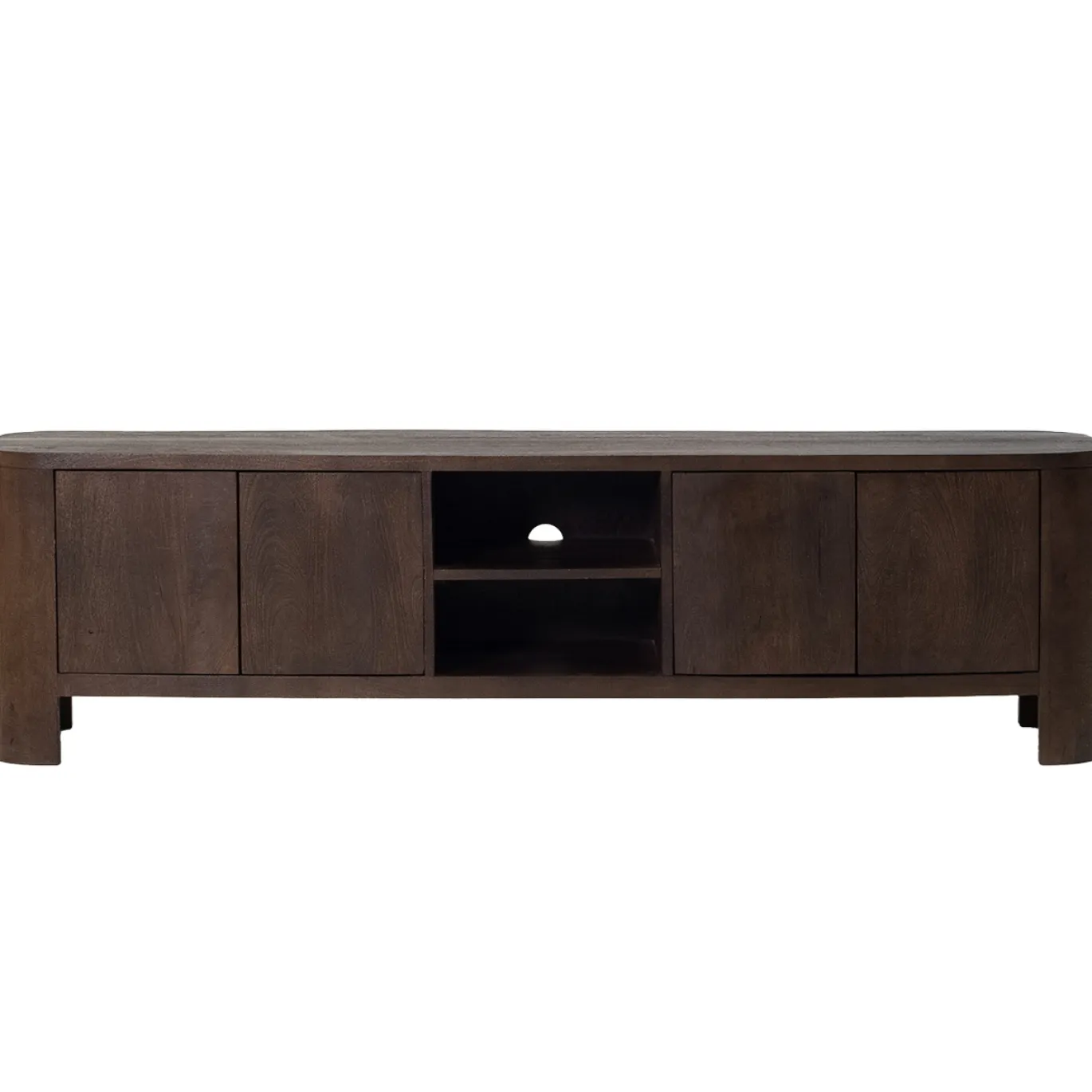 Tv-meubel Mitchel Walnoot 200cm Mangohout - Giga Meubel