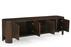Tv-meubel Mitchel Walnoot 200cm Mangohout - Giga Meubel