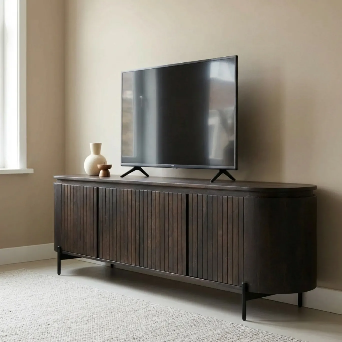 Tv-meubel Mokka Donkerbruin 175cm - Giga Meubel