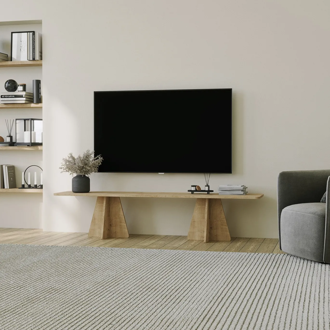 Tv-meubel Mushroom Naturel 180cm