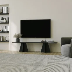 Tv-meubel Mushroom Zwart 180cm