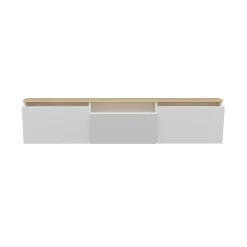 Tv-Meubel Neon Melamine Wit Eiken