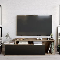 Tv-meubel Nexera Walnoot/Zwart 150cm