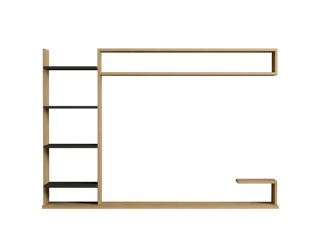 Tv-meubel Noble Naturel/Antraciet 180cm