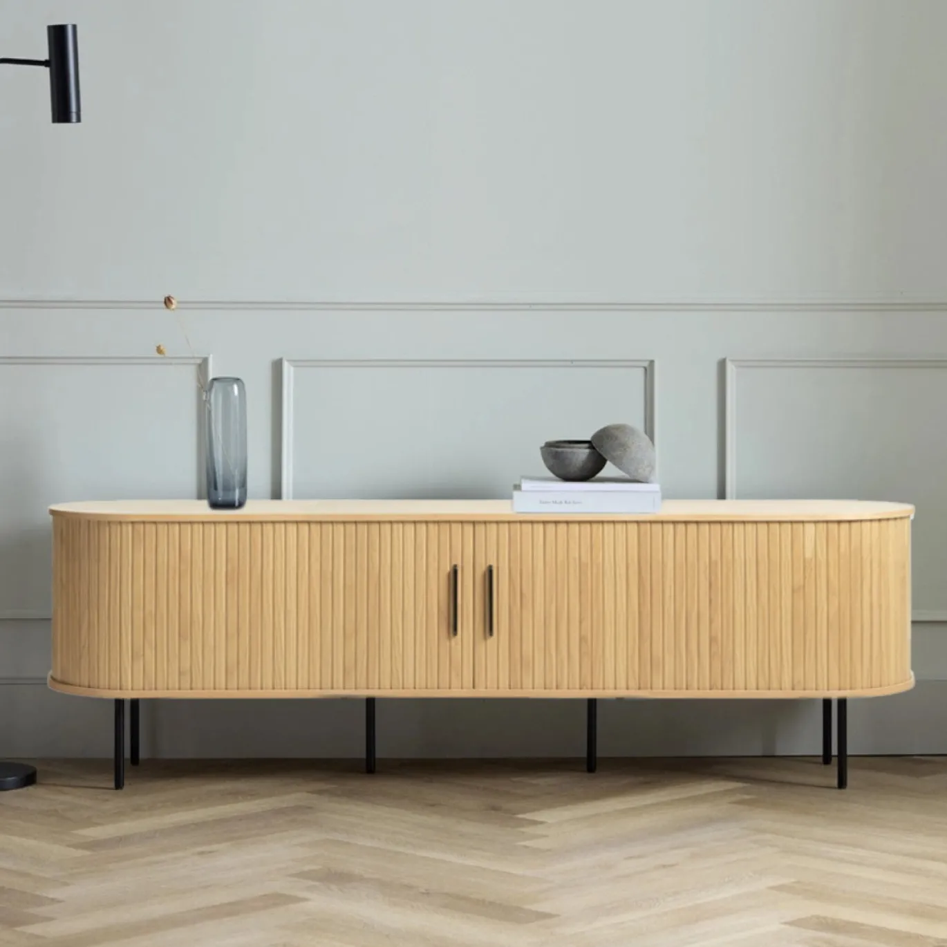 Tv-meubel Nola Naturel Eiken 180cm - Giga Living