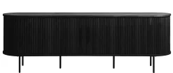 Tv-meubel Nola Zwart Eiken 180cm - Giga Living