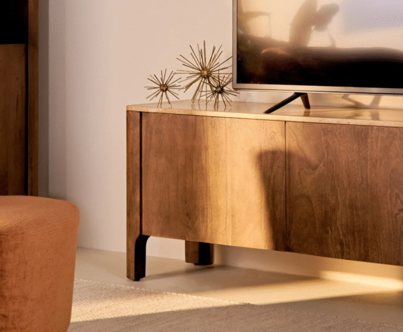 Tv-meubel Nova Bruin Marmer 175cm - Giga Meubel