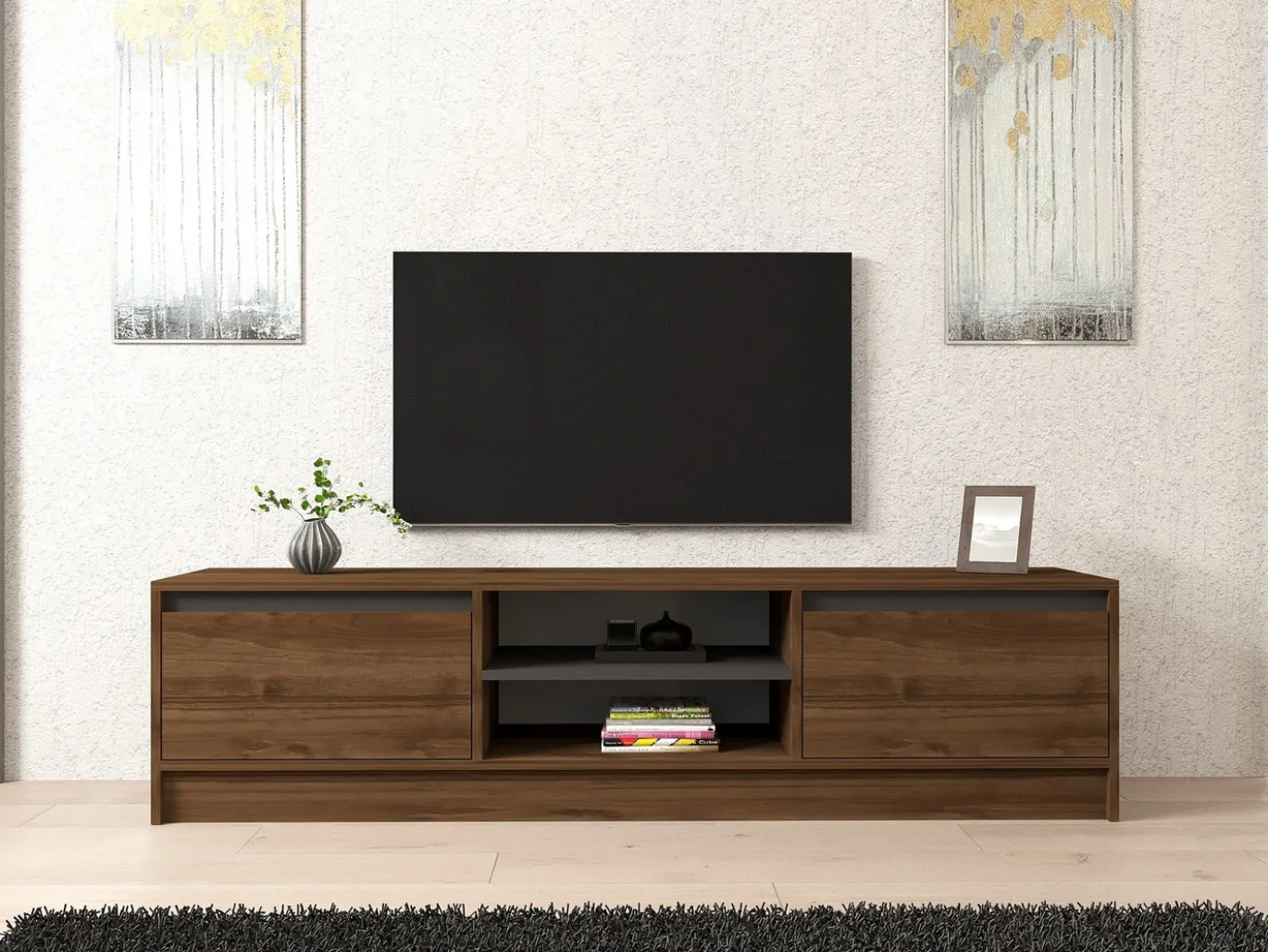 Tv-meubel Olca Walnoot 180cm