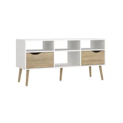Tv-meubel Oslo Wit/Naturel - Giga Living