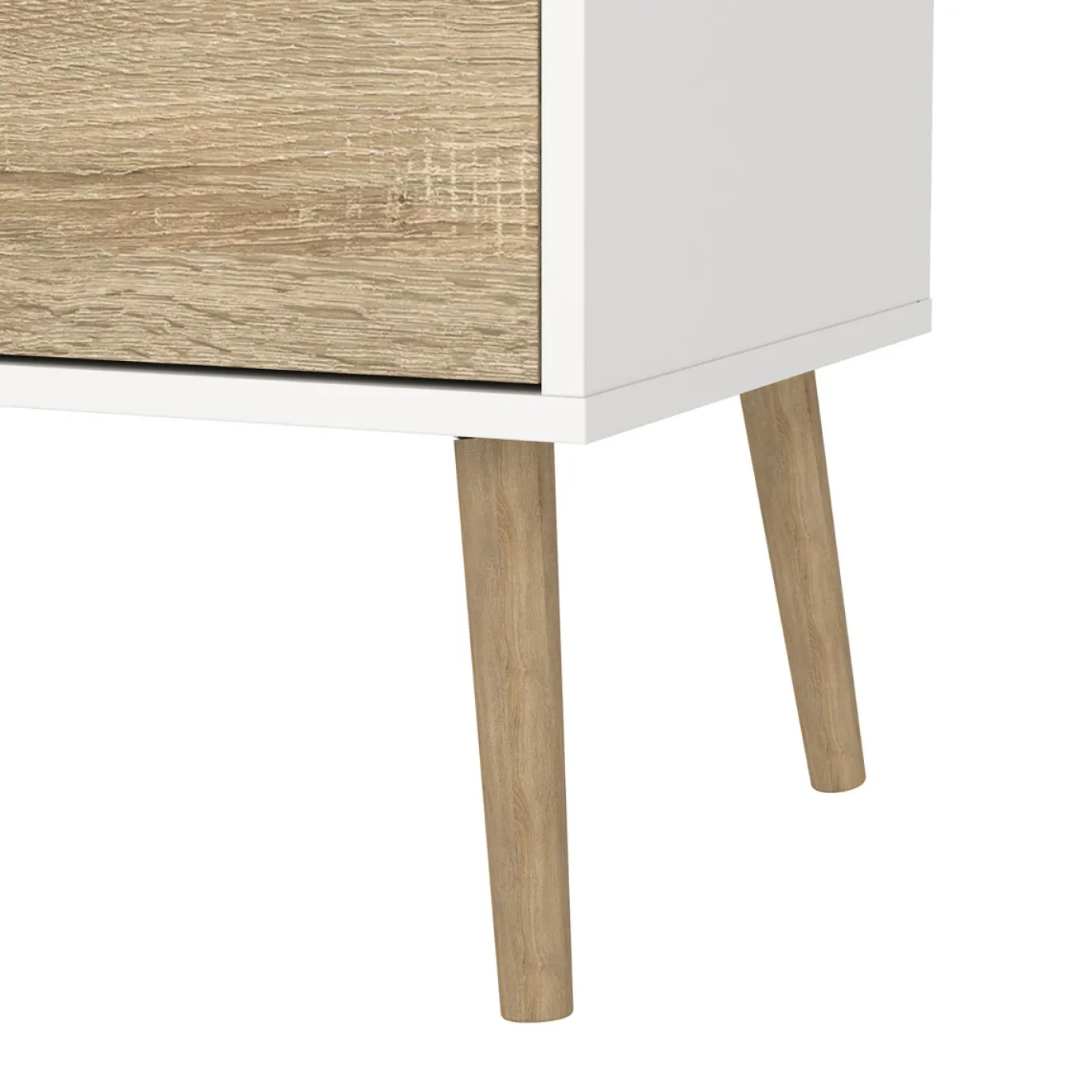 Tv-meubel Oslo Wit/Naturel - Giga Living