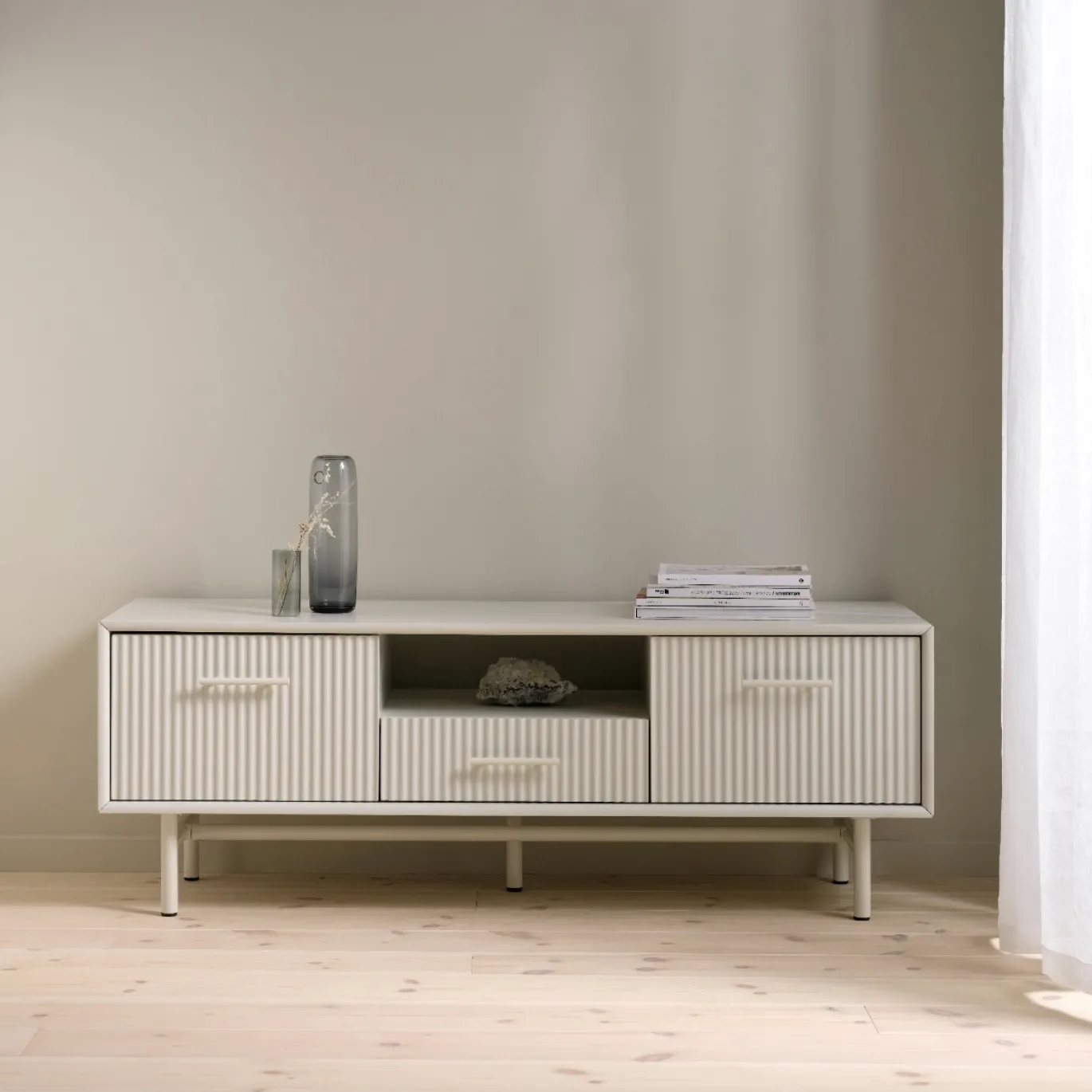Tv-meubel Palma Greige Mdf 140cm - Giga Living