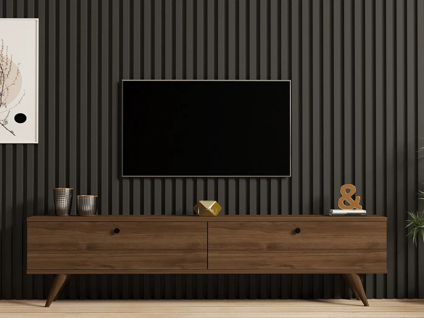Tv-meubel Paris Walnoot 160cm