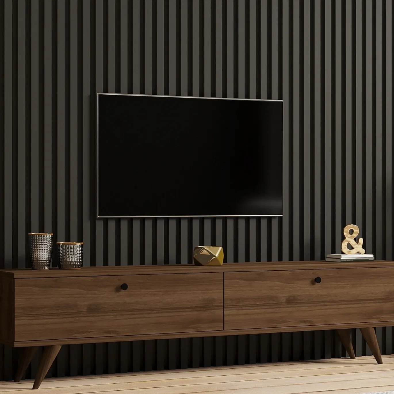 Tv-meubel Paris Walnoot 160cm