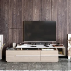 Tv-meubel Pia Naturel/Wit 180cm