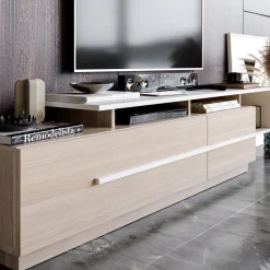 Tv-meubel Pia Naturel/Wit 180cm
