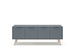 Tv-meubel Pisco 4d Khaki Groen/wit Wax - Giga Meubel