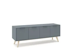 Tv-meubel Pisco 4d Khaki Groen/wit Wax - Giga Meubel