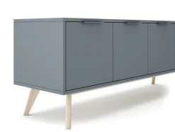 Tv-meubel Pisco 4d Khaki Groen/wit Wax - Giga Meubel