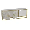 Tv-Meubel Polka Melamine Goud Wit