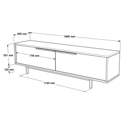 Tv-meubel Roard Naturel 160cm